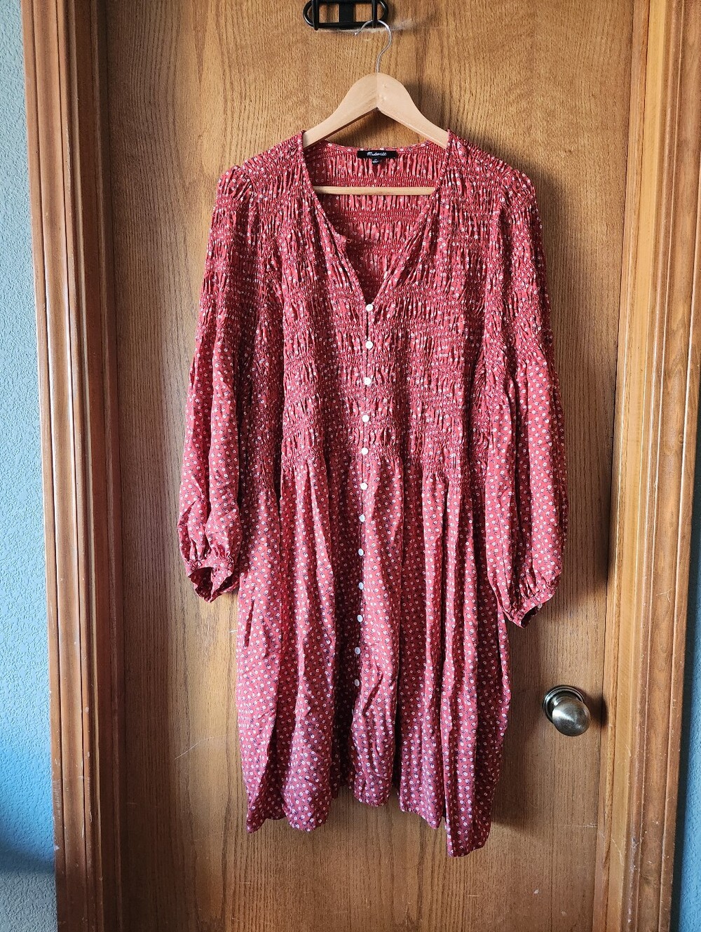 Madewell Smocked Mini Dress